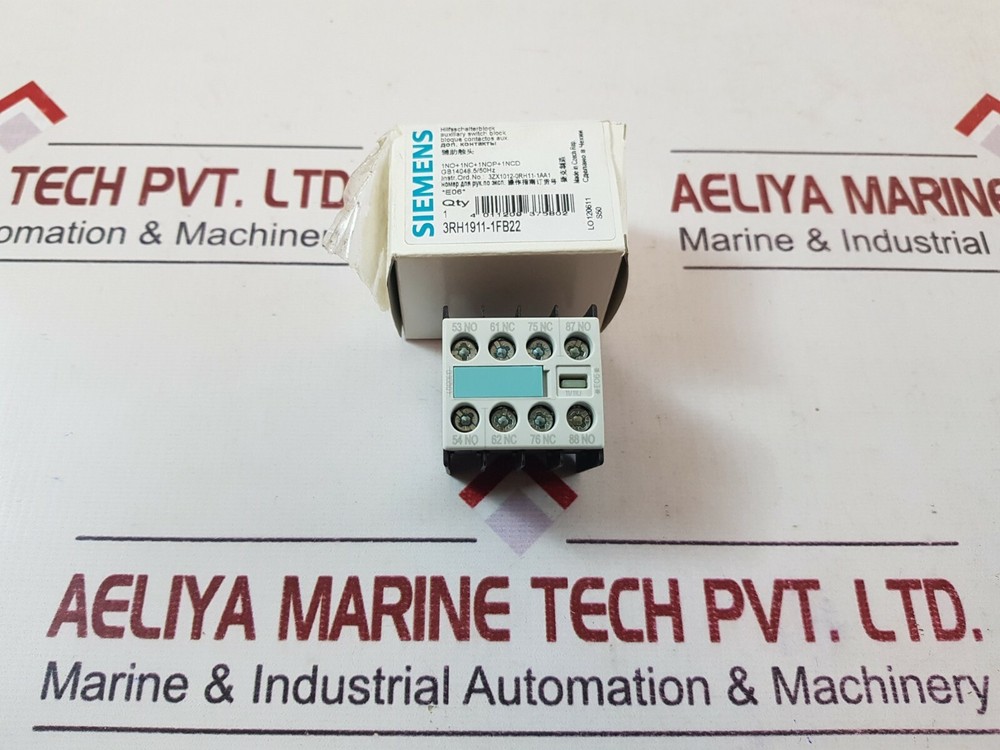 Siemens 3rh1911-1fb22 auxiliary switch block