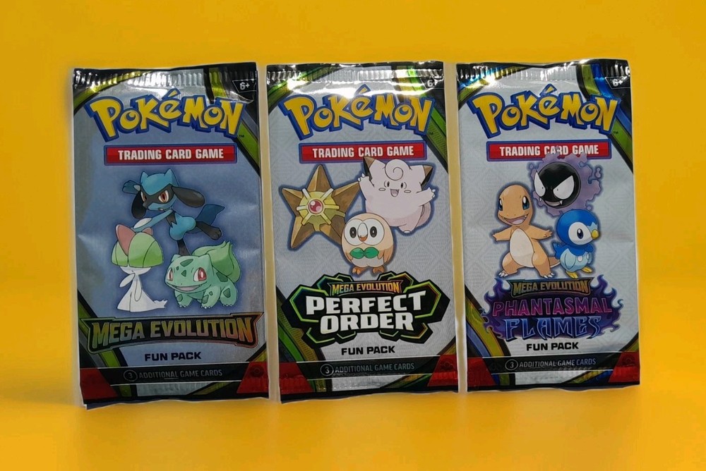 Mega Evolution Fun Packs Pokemon Sampling Card Phantasmal Flames PERFECT ORDER