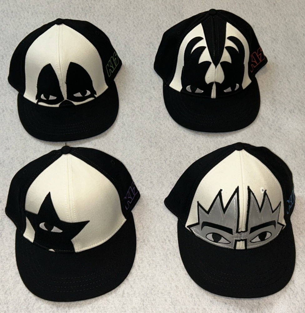 Kiss Hat Lot Of 4 Gene Paul Peter Ace New With Tags Virtis