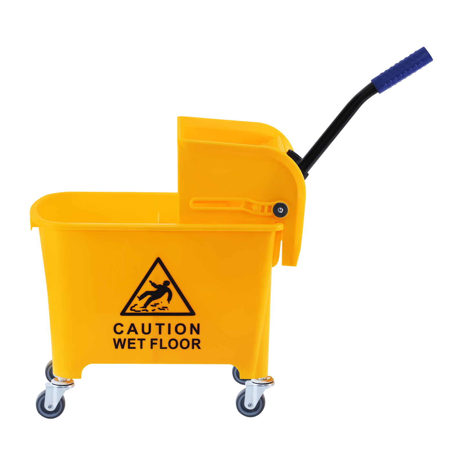 5 Gallon Mini Mop Bucket with Side Press Wringer Combo Rolling Cleaning Cart