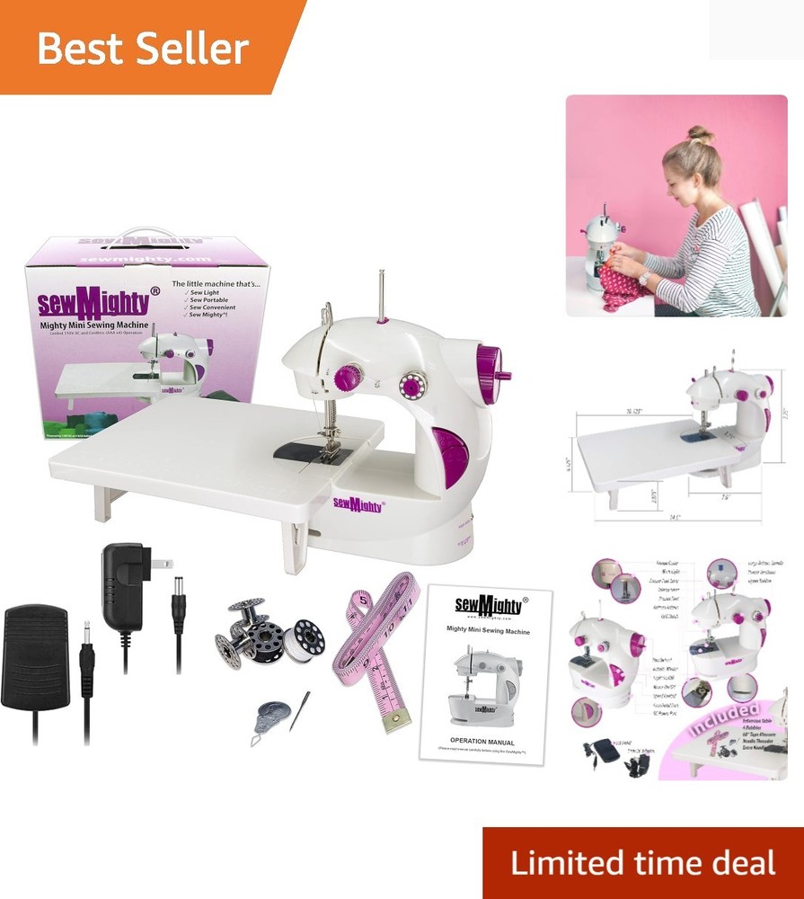 Lightweight Portable Mini Sewing Machine - Ideal for Small Projects & Beginners