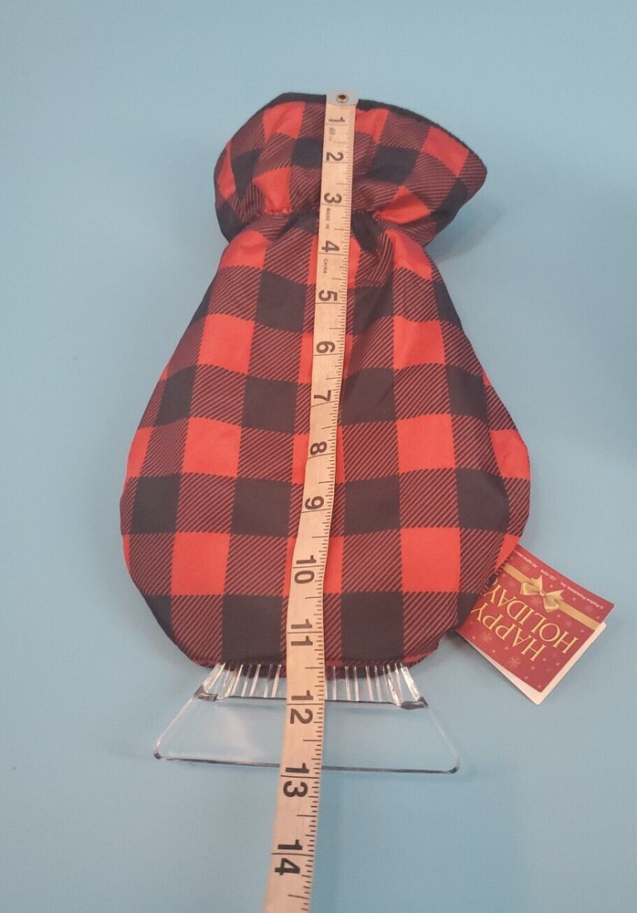 Windshield Ice Snow Scraper Mit Glove Red Plaid Thanks For Making A Difference