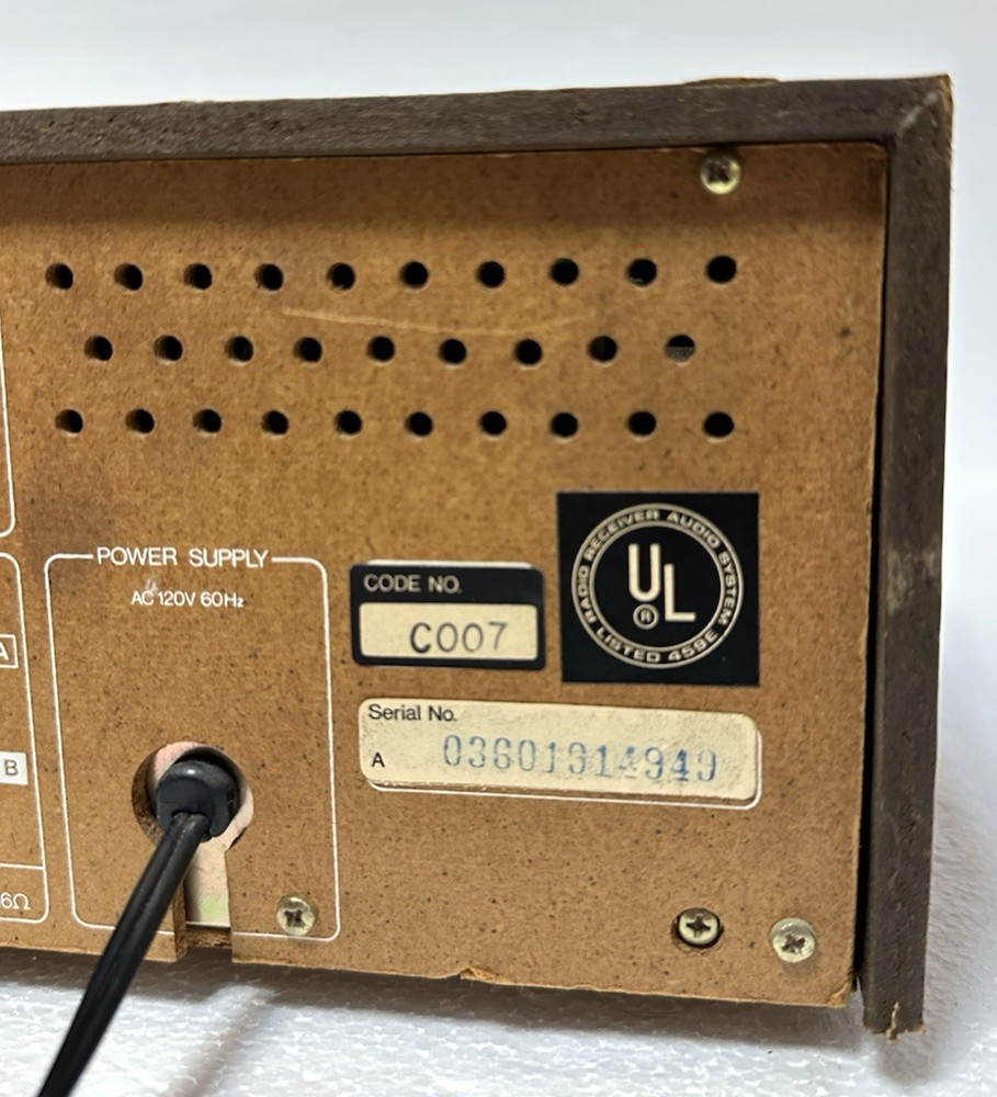 MCS MODULAR COMPONENTS SYSTEM RECEIVER 3225 Tested & Working!