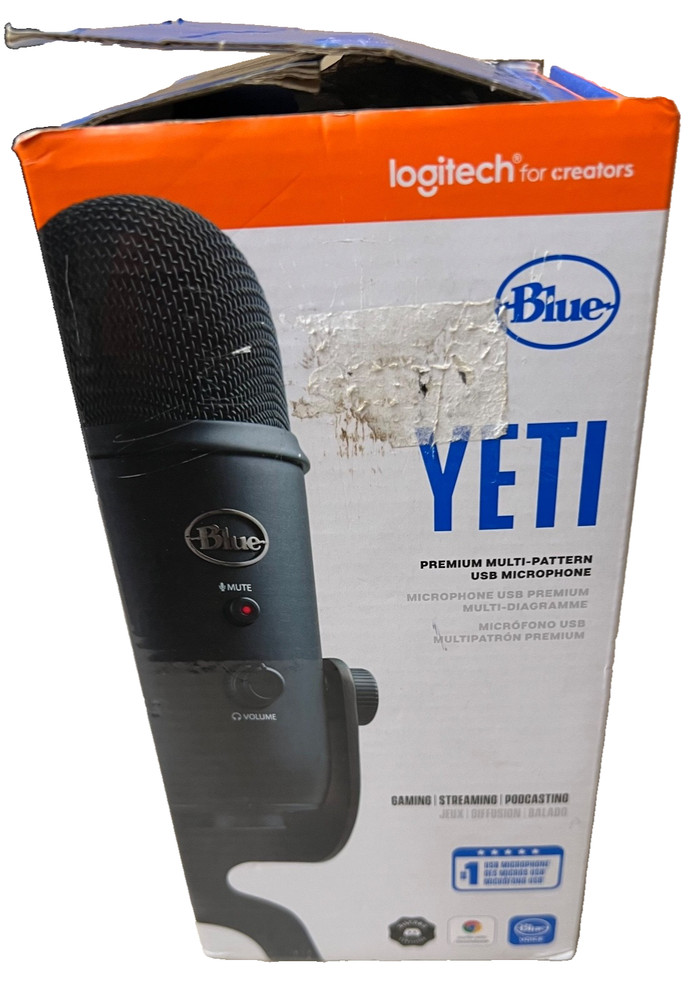 Logitech Blue Yeti USB Microphone for Creating, Gaming & Streaming