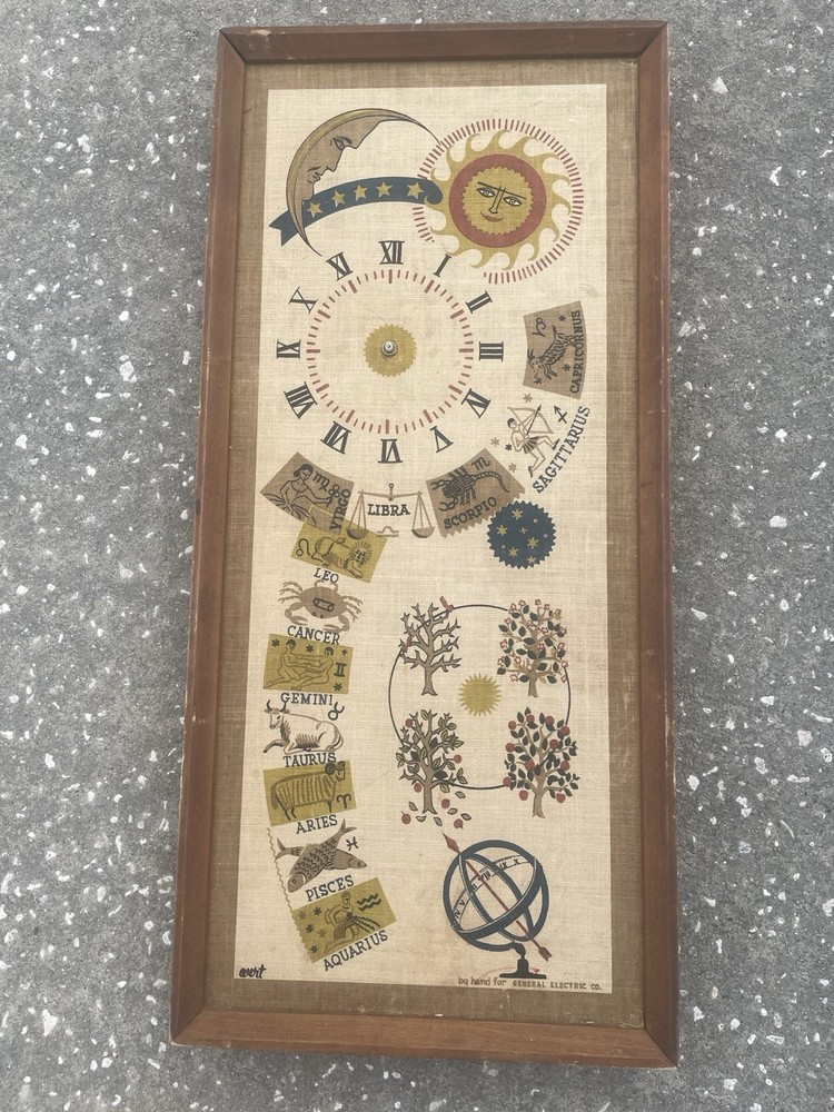 General Electric (non Working) Large Astrology Wall Clock