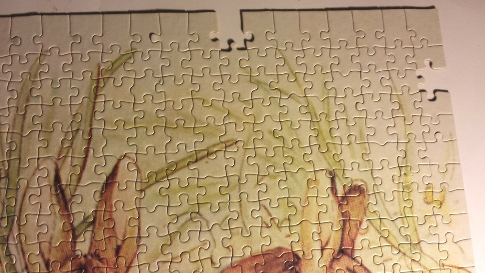 Vtg 1974 Puzzle Beatrix Potter Benjamin Bunny Peter Rabbit ~ MISSING 5 edge pc