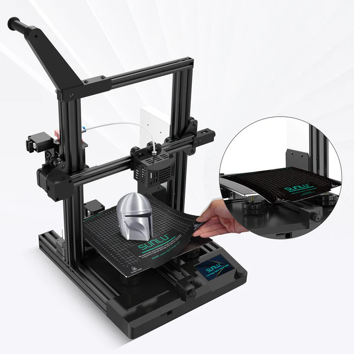 Sunlu 3D Printer Flexible Removable Magnetic Build Plate Heated Bed 235X235MM