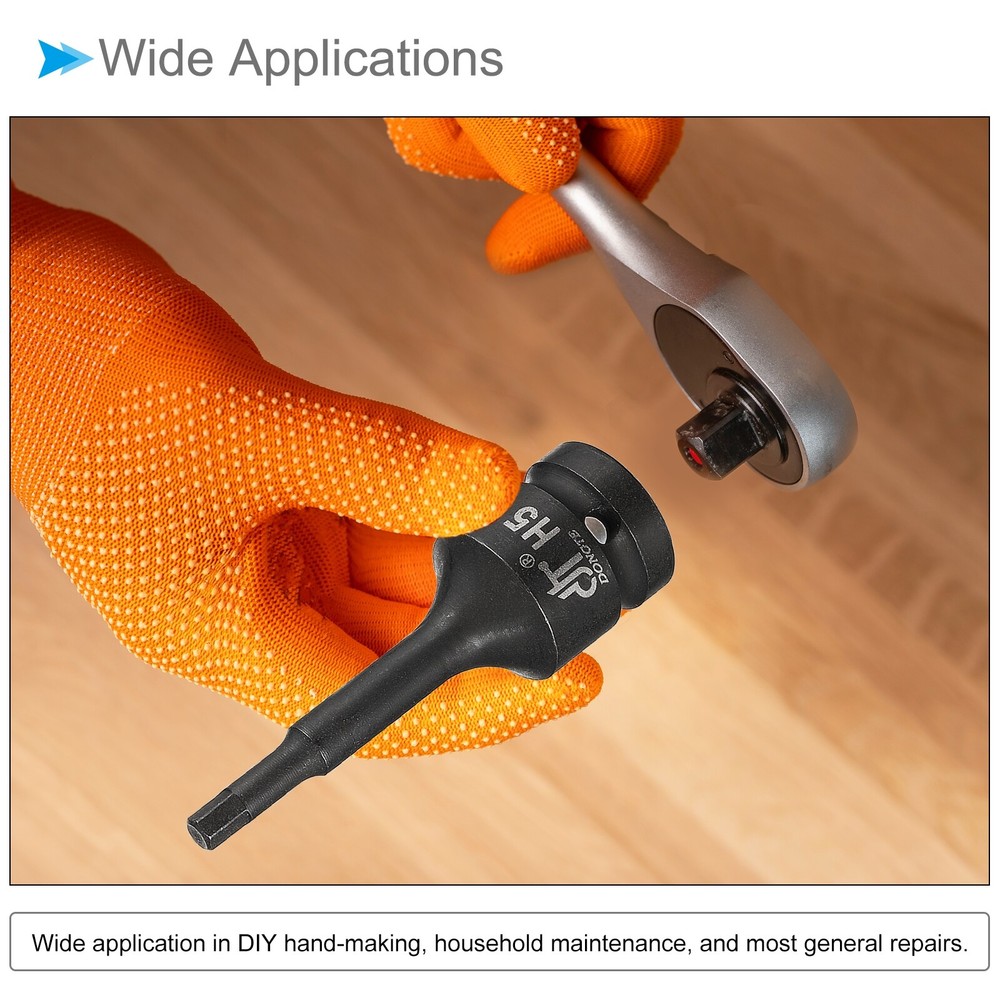 Impact Triple Square Spline Bit Socket M17 Bit 1/2" Drive Metric Screwdriver