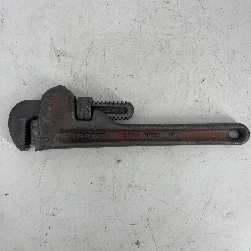 VINTAGE Ridgid 10 In.  Pipe Wrench