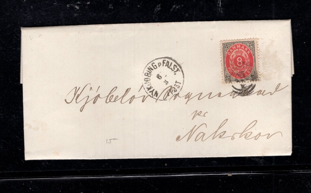 Denmark   folded   letter   nice  cancel