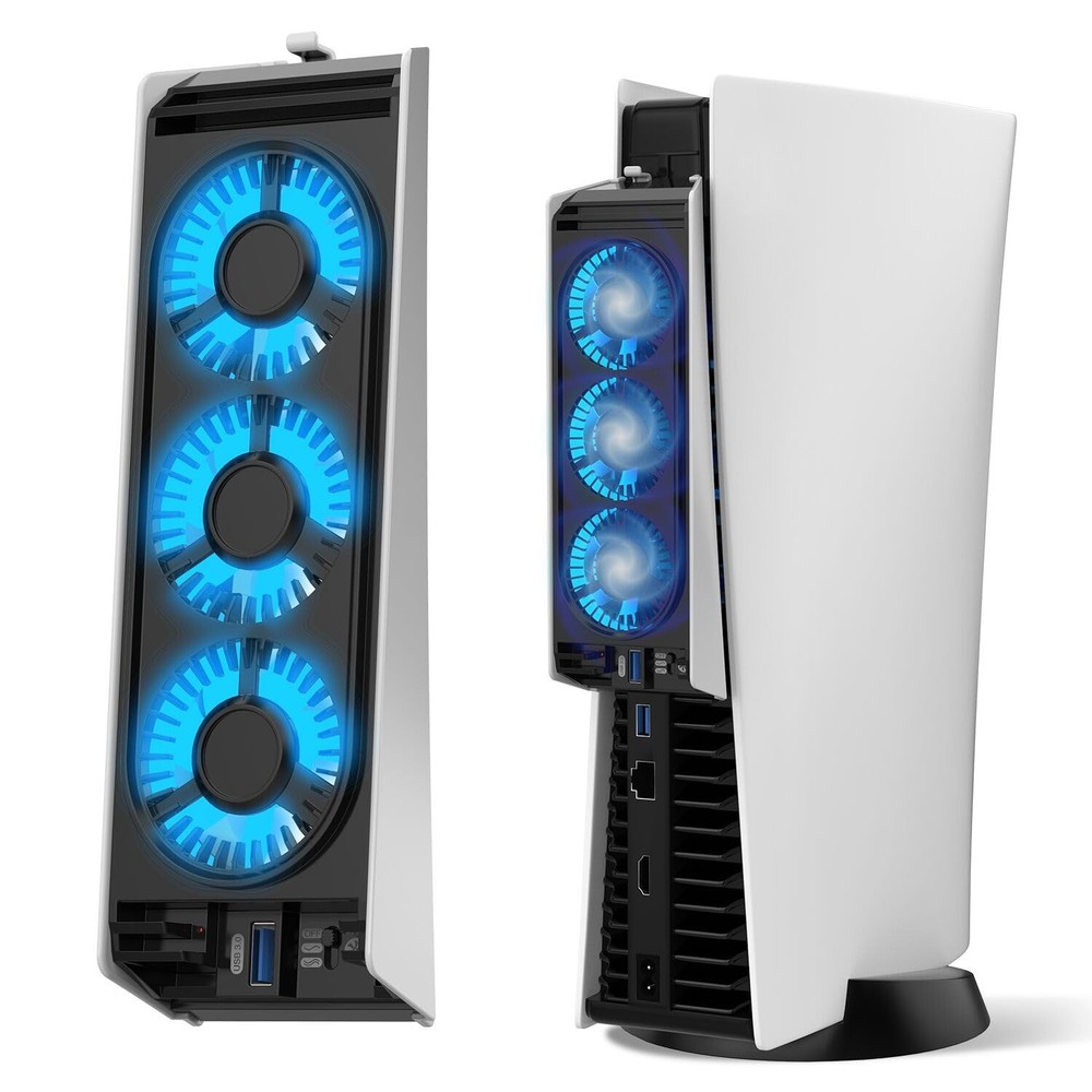 Quiet cooling fan for game console