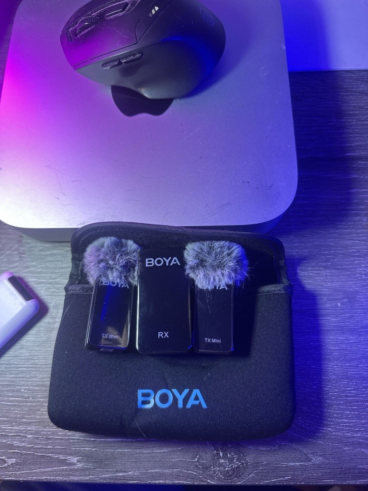 Boya BY-XM6 Wireless Microphone System – 2 Transmitters + 1 Receiver + Case
