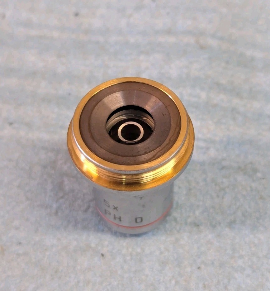 Leica N Plan 5x/0.12 PH 0 Phase Contrast Microscope Objective 506090