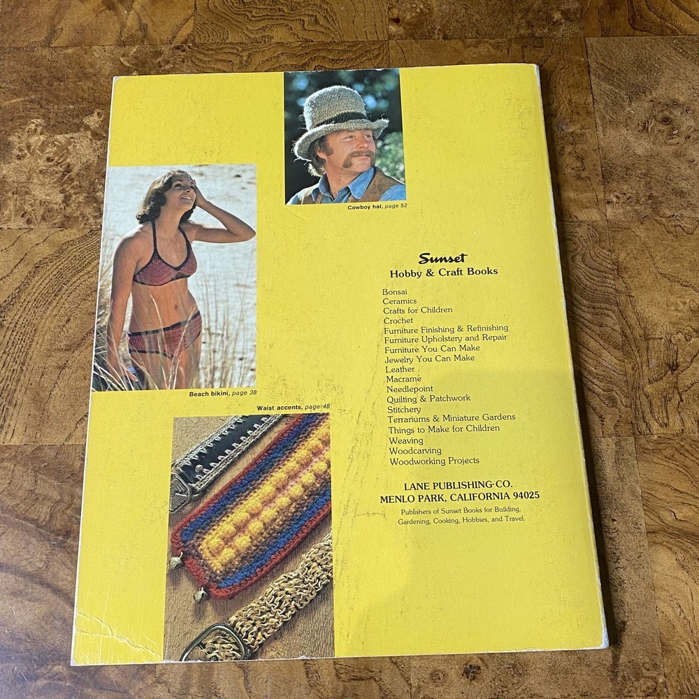 1976 Sunset book crochet techniques & Projects booklet