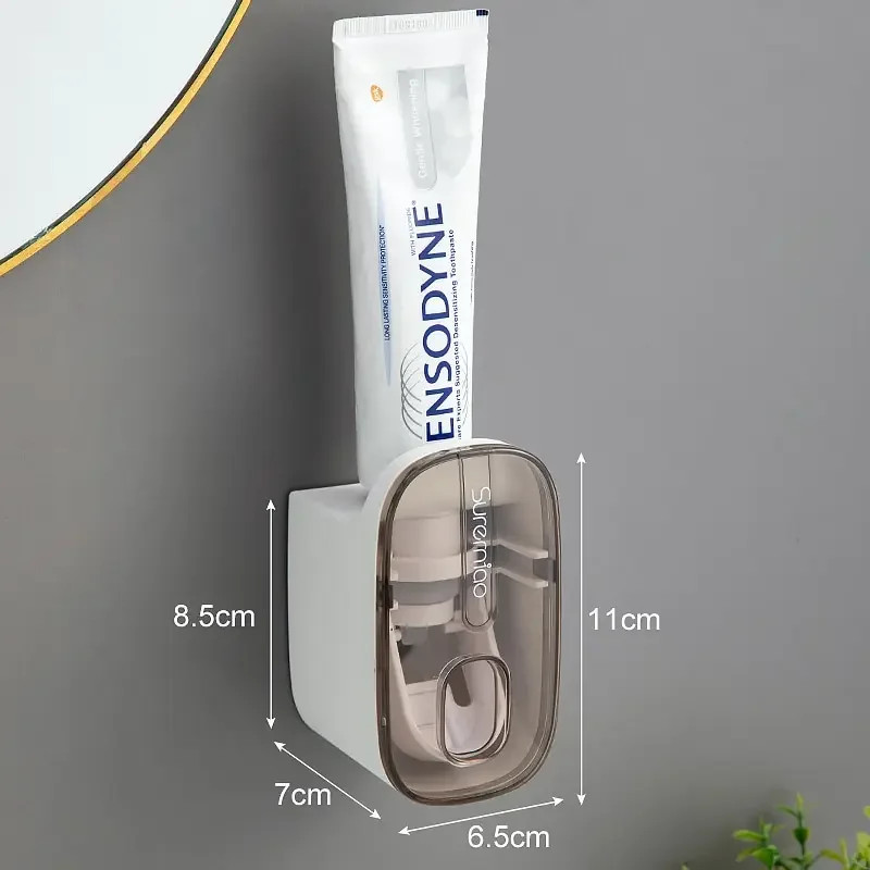 1 PCS Automatic Toothpaste Dispenser Bathroom Accessories Wall Mount Lazy Toothp