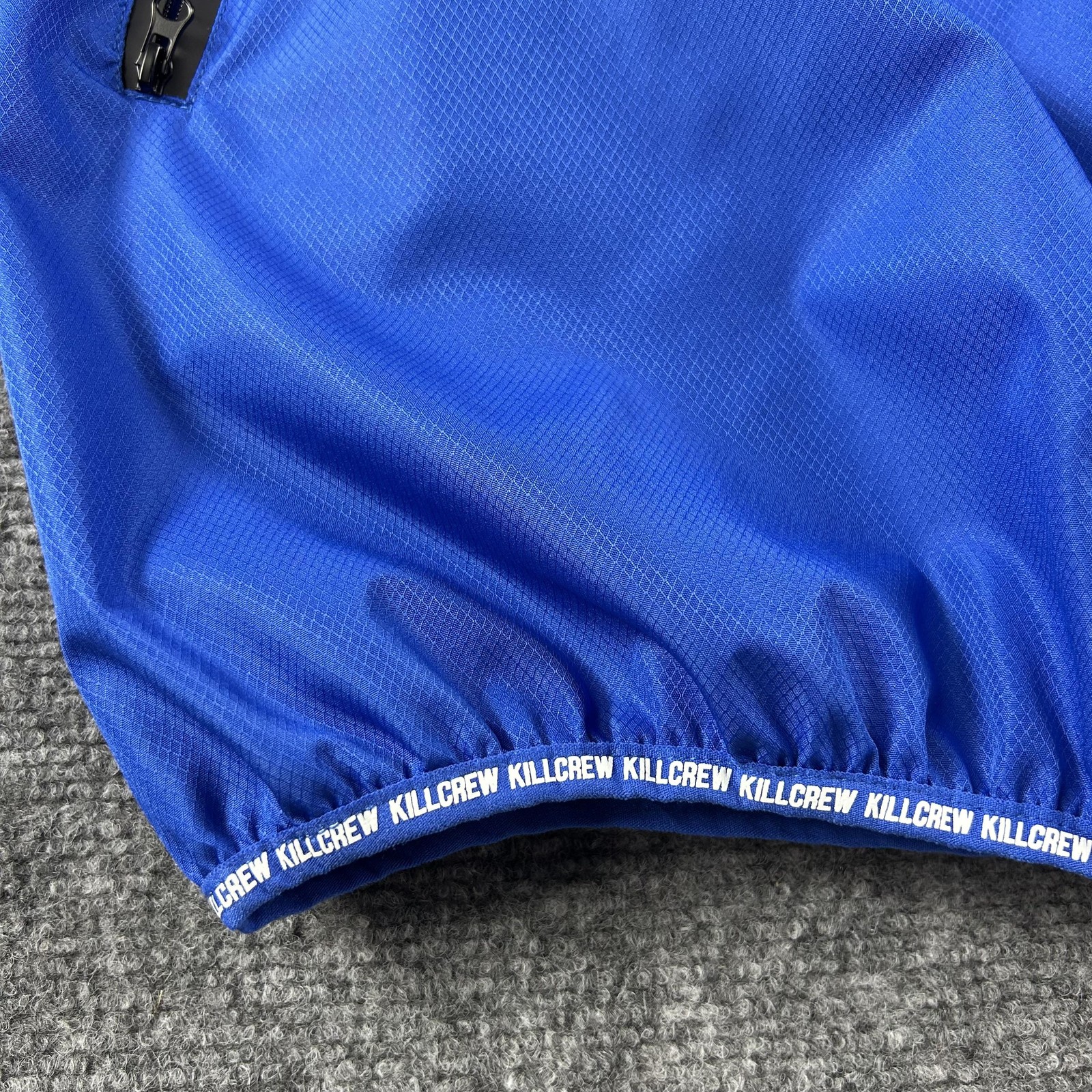 Kill Crew Jacket Mens 5XL Blue Hooded Windbreaker Full Zip Mesh Lined StreetWear