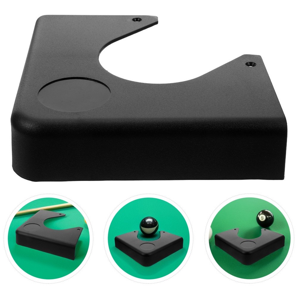 2 Pcs Billiard Table Corner Plastic Guards Black Snooker Table Accessories