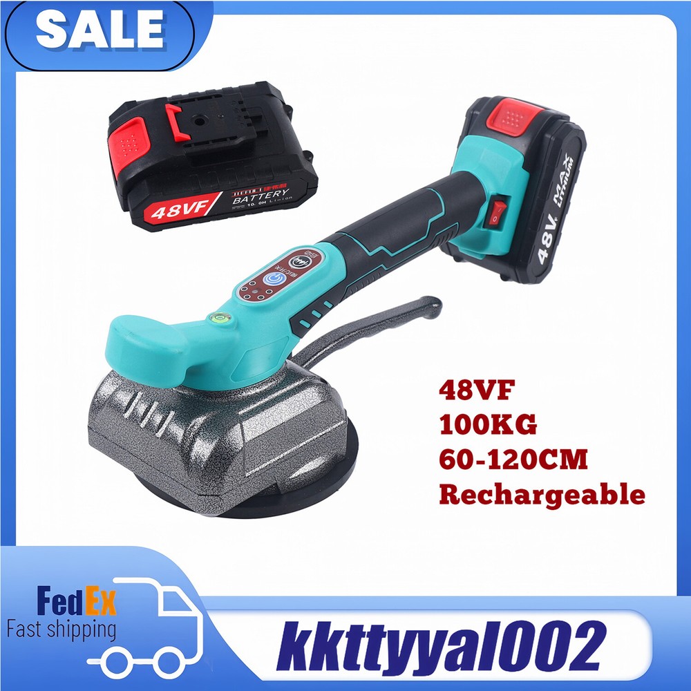 Handheld Tile Vibrator Tile Leveling Machine Speed Adjustable Tiler Suction Cup