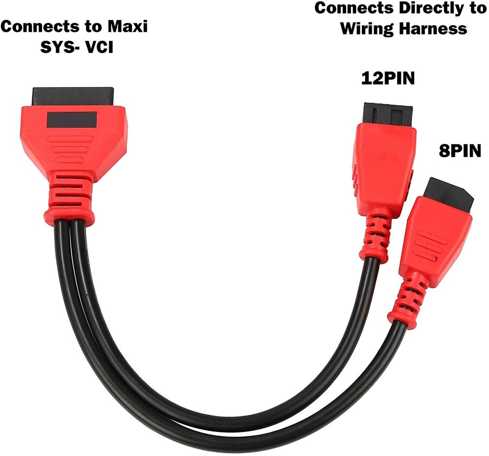 12+8Pin Programming Connector Cable Adaptor For Chrysler Autel Maxisys MSCHRY128