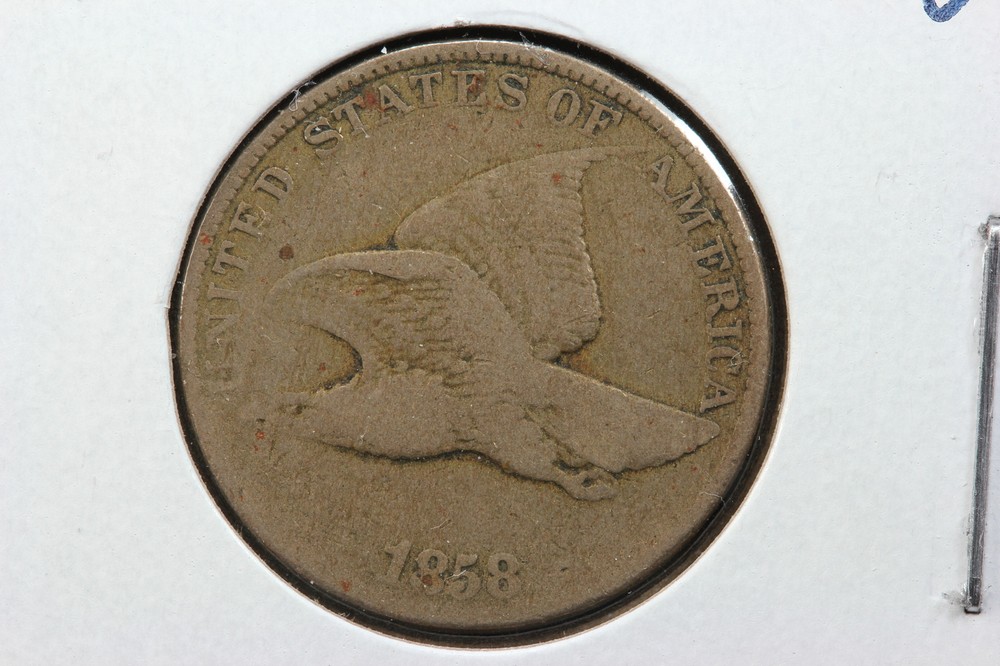 1858 Flying Eagle Cent Large Letter Variety 2GBM