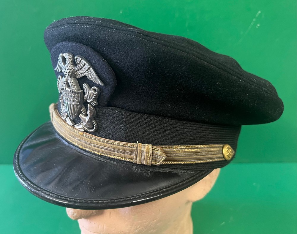 US NAVAL OFFICER’S VISOR CAP-NAVAL UNIFORM SERVICES MAKER