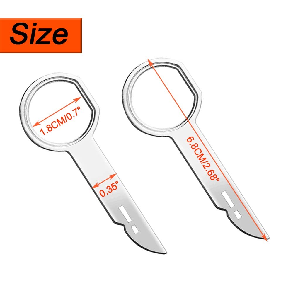 Radio Removal Tool key Set for Ford, Volkswagen, 4PCS