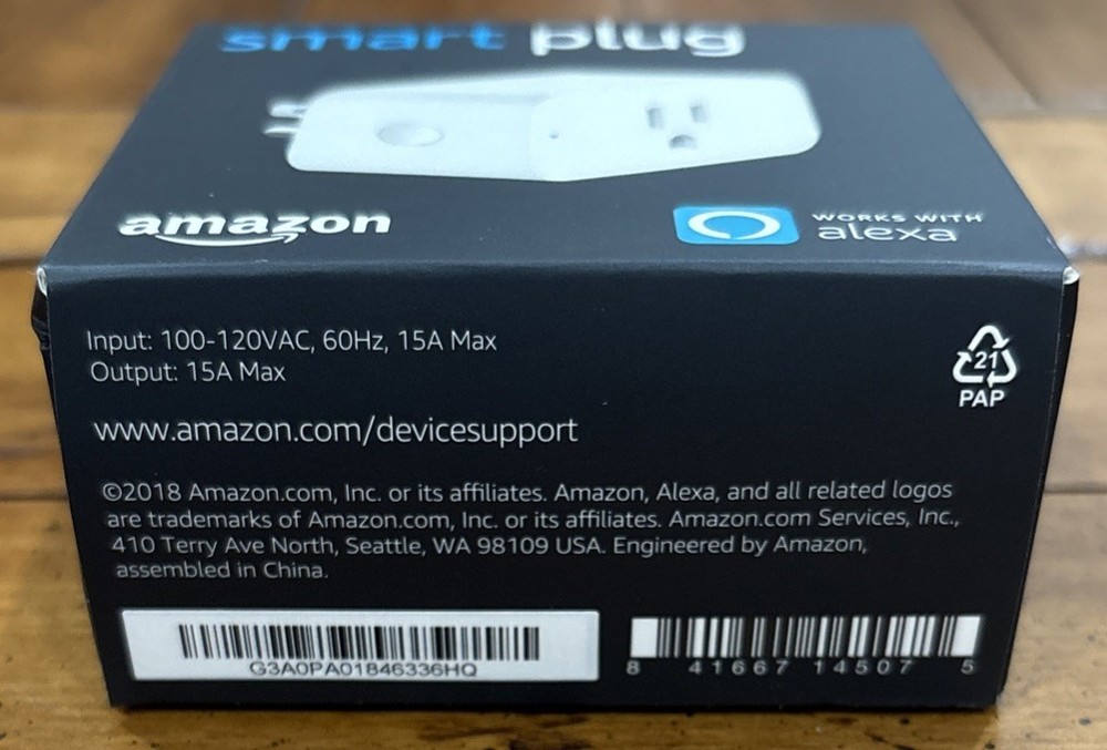 Amazon Smart Plug - White Works With Alexa NEW Sealed