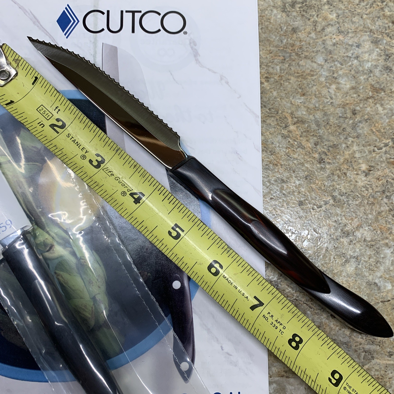 New Style CUTCO 4159 Gourmet Table Steak Knife Pointy DD Edge Black/Classic Qty