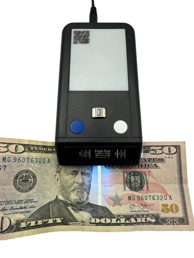 Dri Mark Counterfeit Flash Bill Test Detector Ink Watermark UV Tester EUC