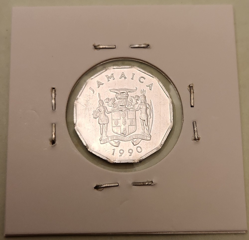 Jamaica coin, 1 cent, 1990
