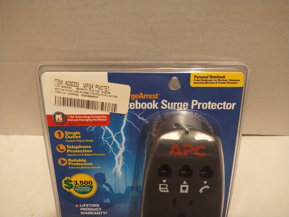APC Surge Arrest Notebook Surge Protector