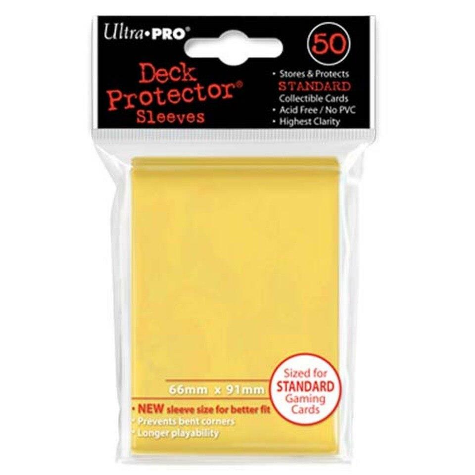Ultra Pro Yellow Solid Standard Deck Protector 50 Count [NEW] Card Game Play