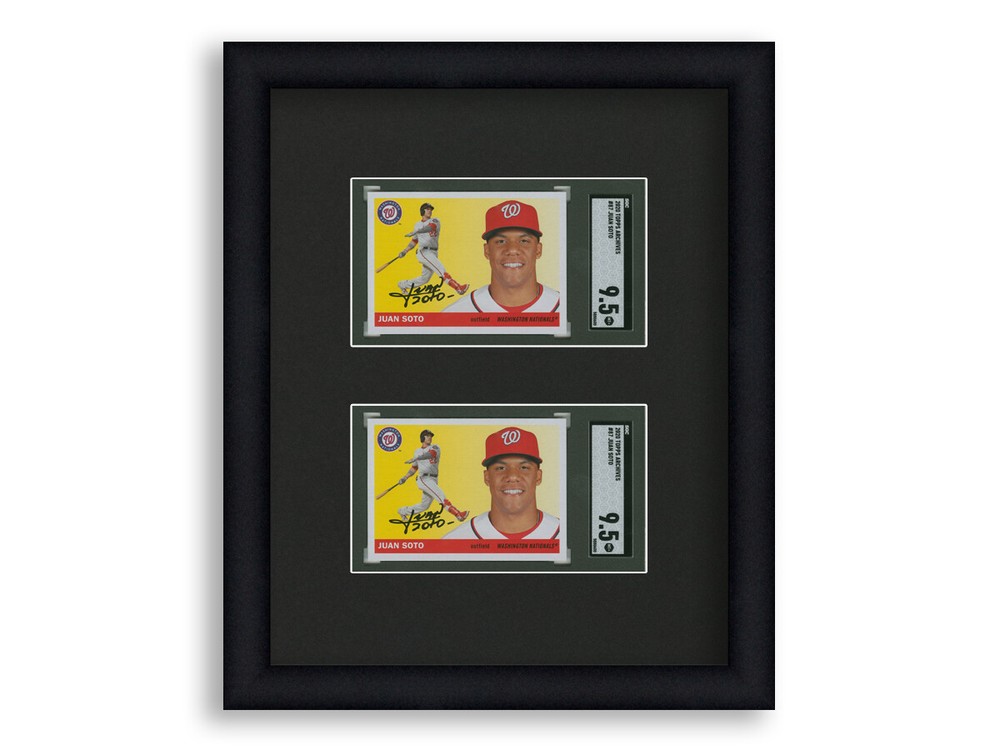 SGC Graded Card Frame Display Holds (2) Slabs Baseball, UV Protection (optional)