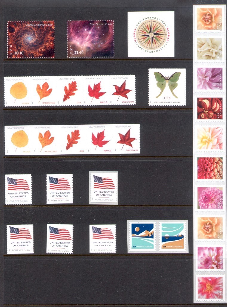 2025 U.S. COMMEMORATIVE-DEFINITIVE YEAR SET *156 STAMPS* 4 SHEETS, EXPRESS M-NH