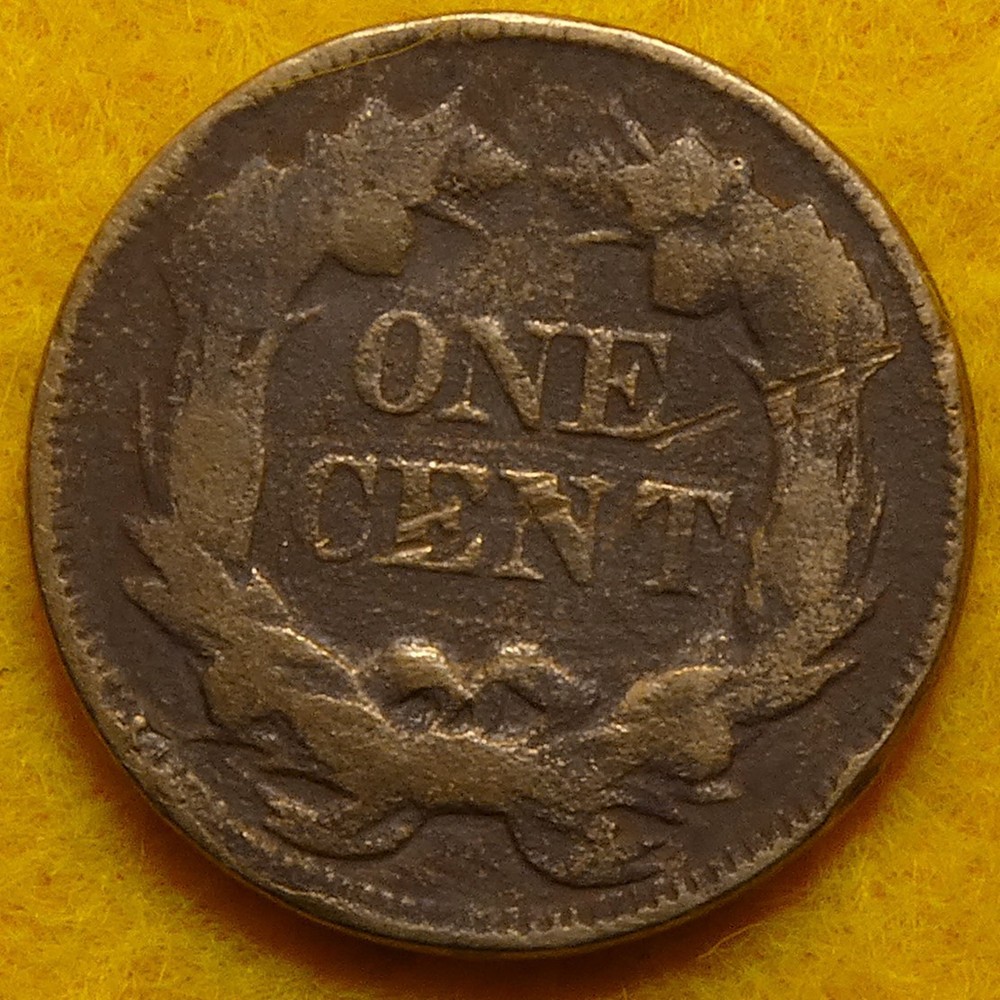 1857 Flying Eagle Cent with some nice feather details showing