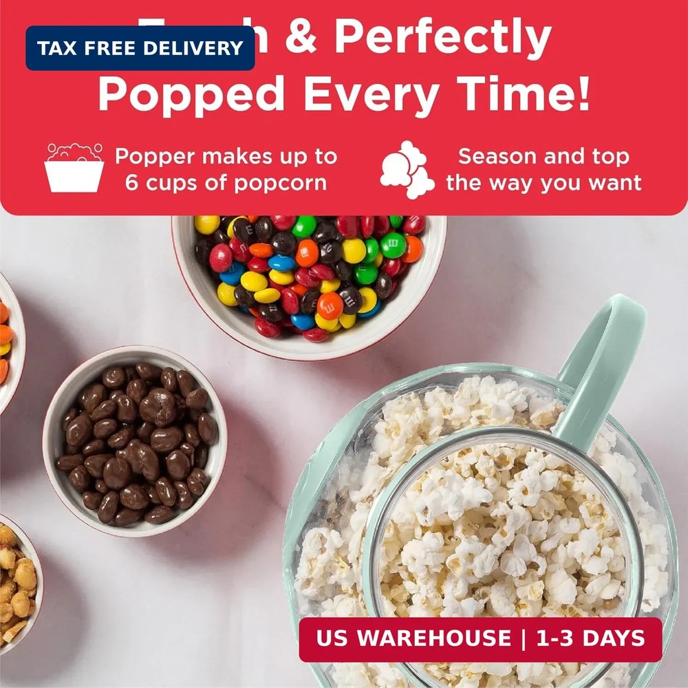 Ecolution Patented Micro-Pop Microwave Popcorn Popper with Temperature Safe Glas