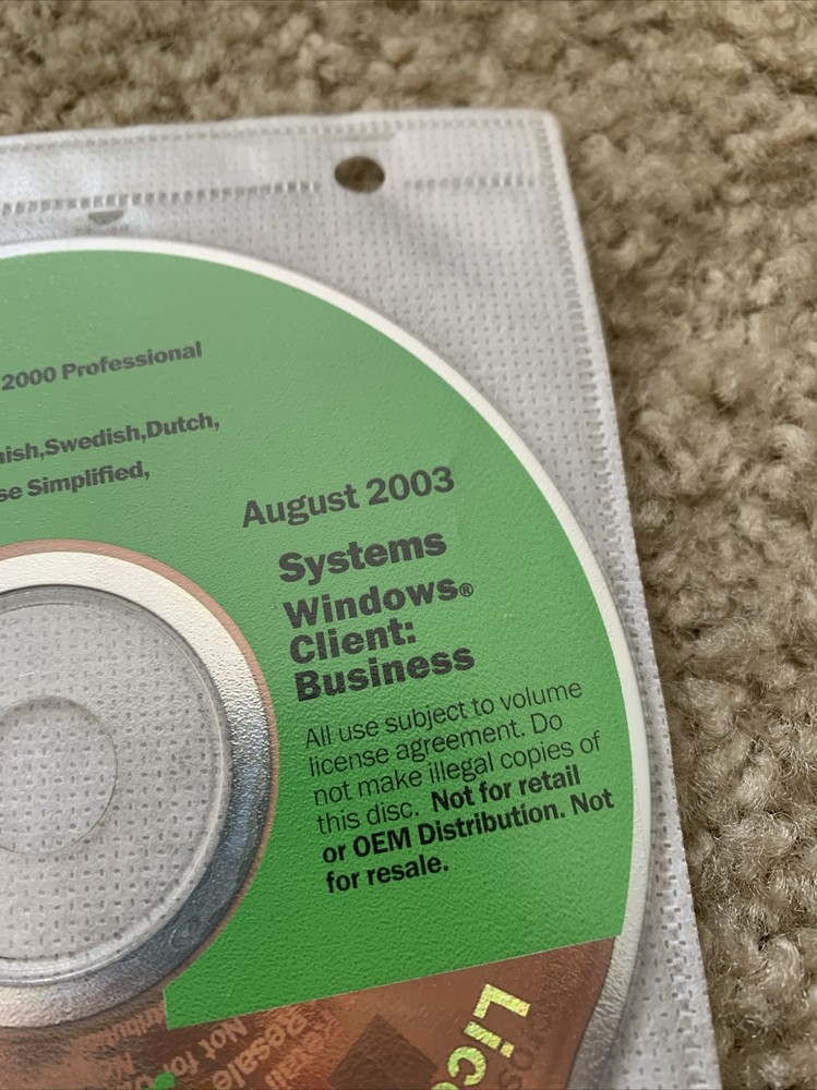 Microsoft Licensing Windows Server August 2003 Systems Windows Client Business
