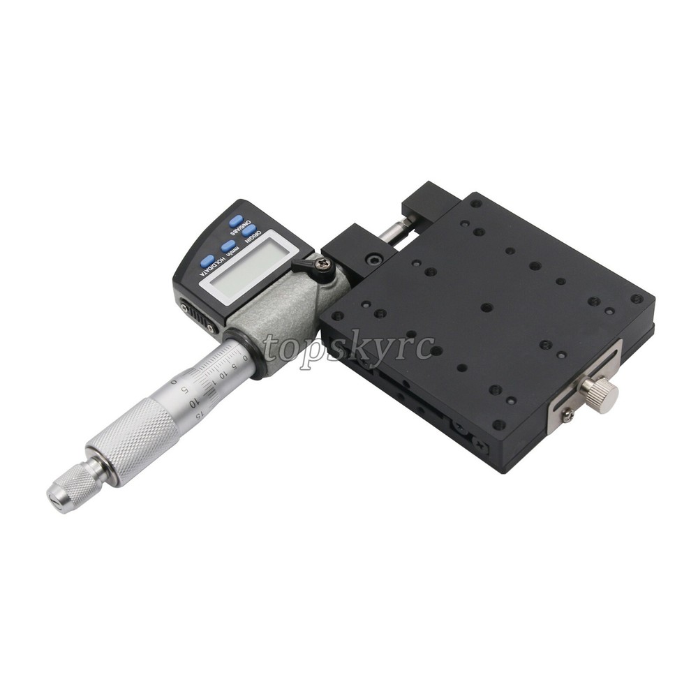 X-Axis Manual Linear Stage High Precision 80*80mm with Digital Micrometer LCD ts
