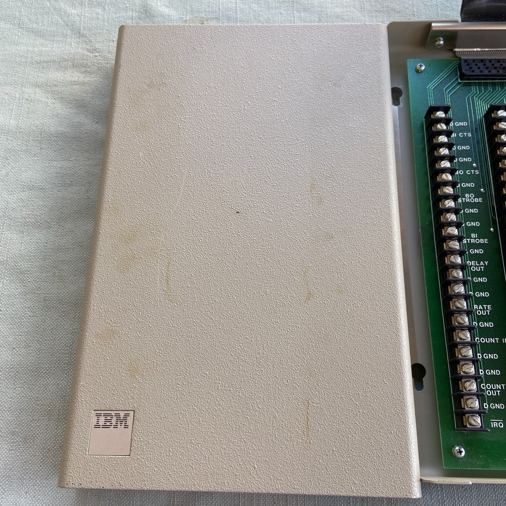 Vintage IBM Breakout Panel ISA PC Data Acquisition Control Adapter DACA 60 Pin