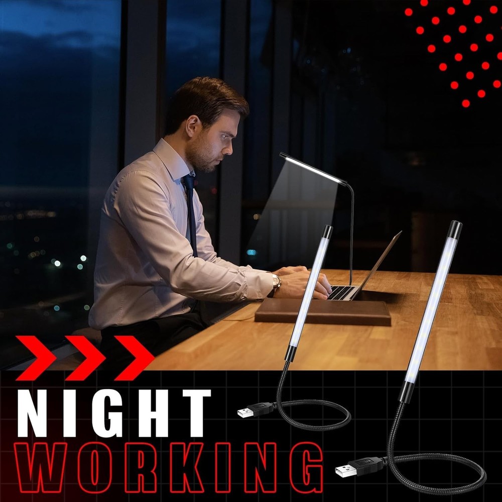 Portable Touch-Control USB Lamp - Flexible Dimmable Light for On-the-Go Use
