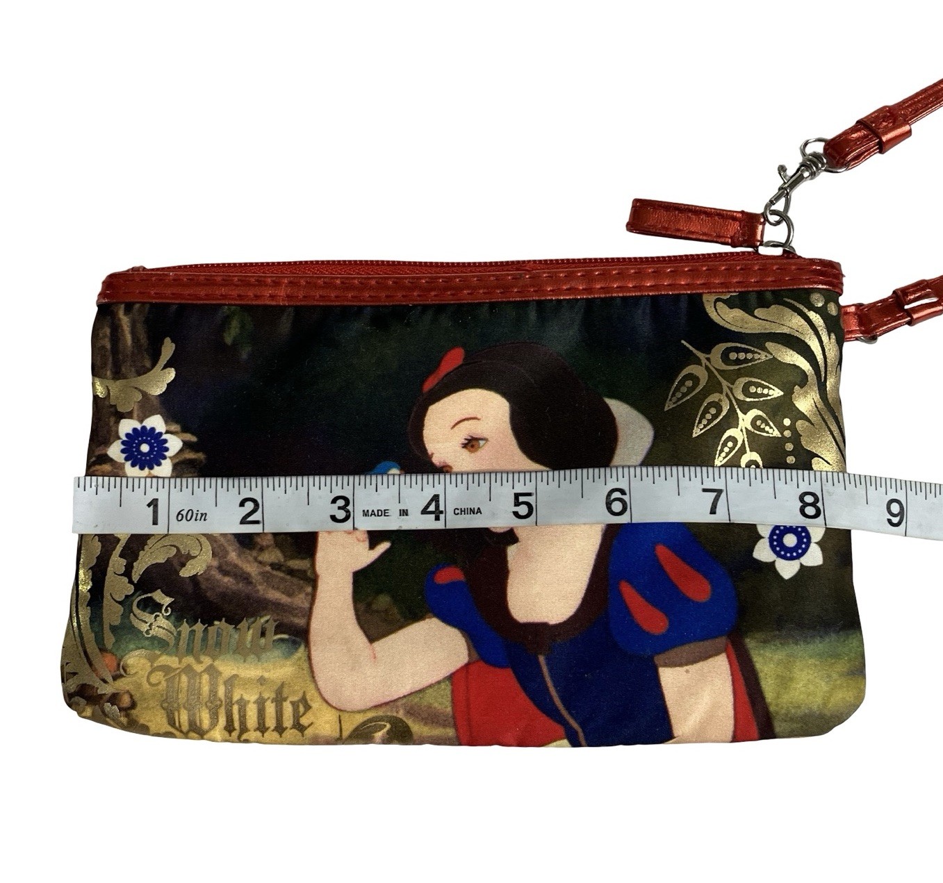 SOHO London New York Disney Snow White Wristlet Makeup Bag All Over Print