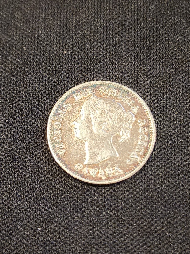 1898 Canada 5 Cents Silver Coin