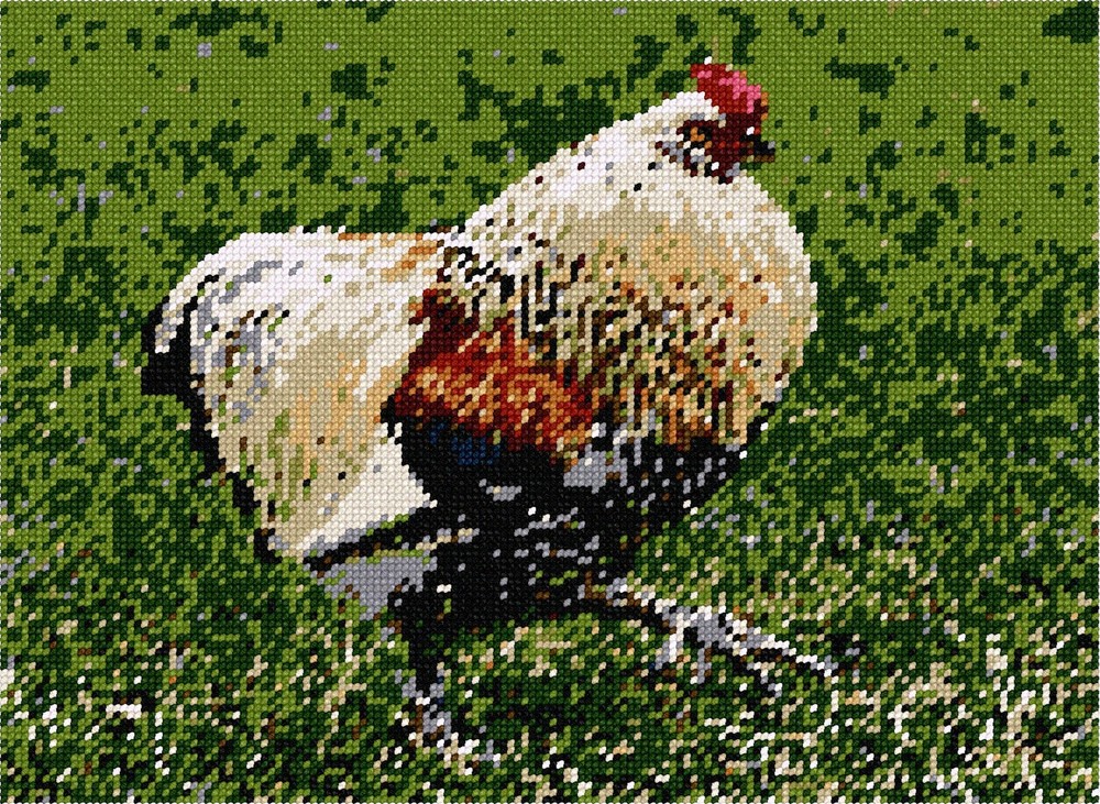 Hen Needlepoint Kit or Canvas