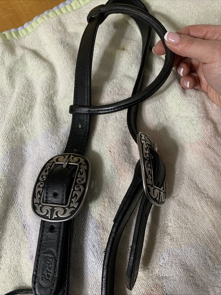Black Western Headstall NWOT