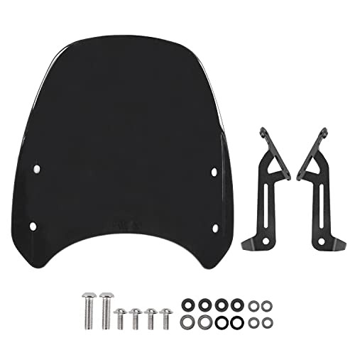 Motorcycle Double Bubble Windshield Windscreen Visor Compatible with Smoke
