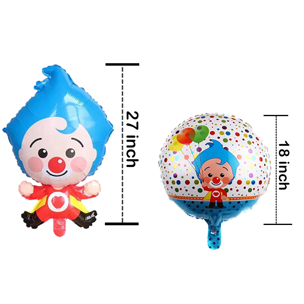 PLIM PLIM PARTY SUPPLIES DECORATION BALLOONS BANNER TABLE COVER THEME CAKE