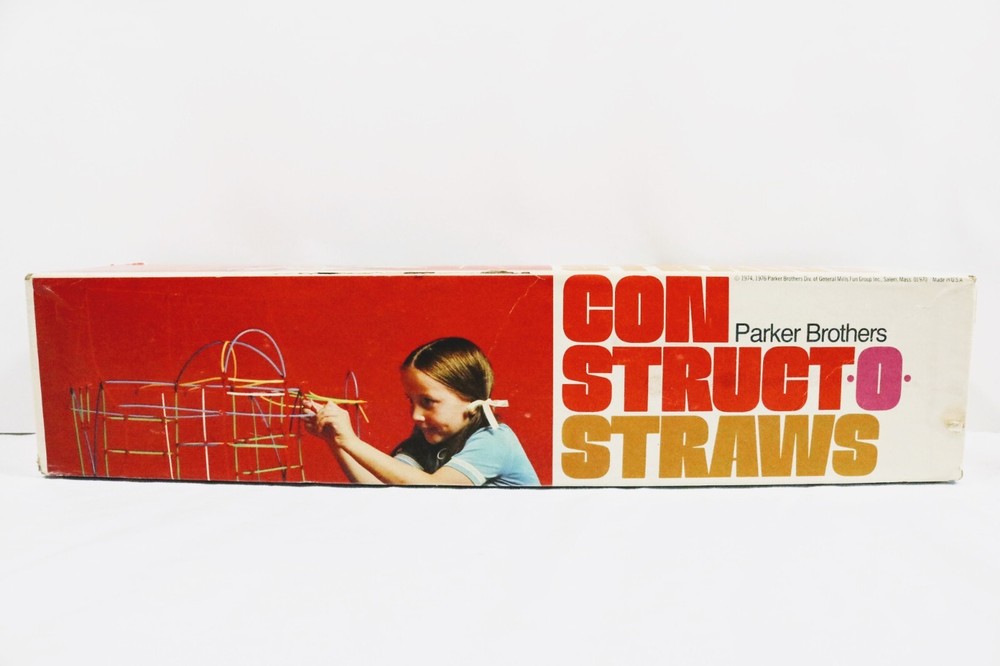 Vintage Game Construct-O-Straws