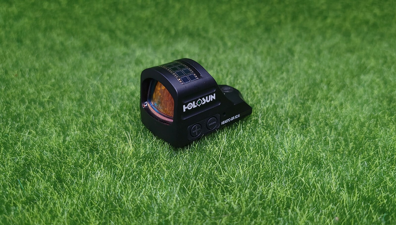 Holosun Green 2.0 MOA Dot Open Reflex Sight w/ Solar Failsafe - HE407C-GR X2