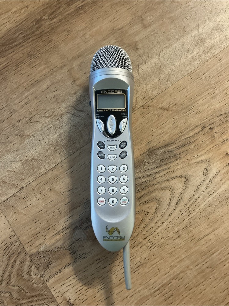 Encore! Compact Karaoke Microphone with Memory Card