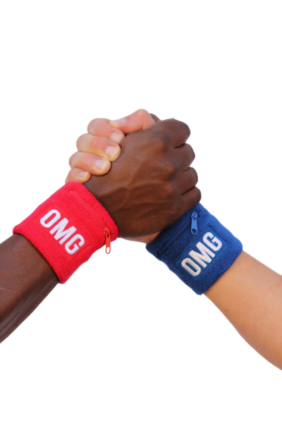 OMG® Zipper Pocket Wristband
